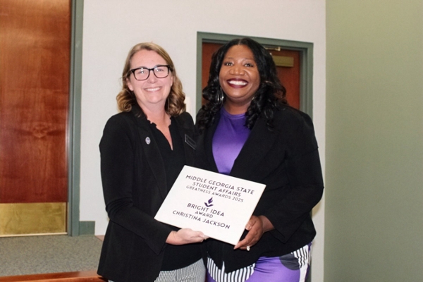 Christina Jackson wins "Bright Idea Award" at Greatness Awards.